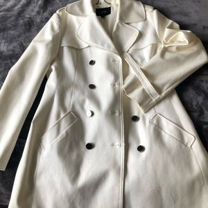 Jacob white trench coat